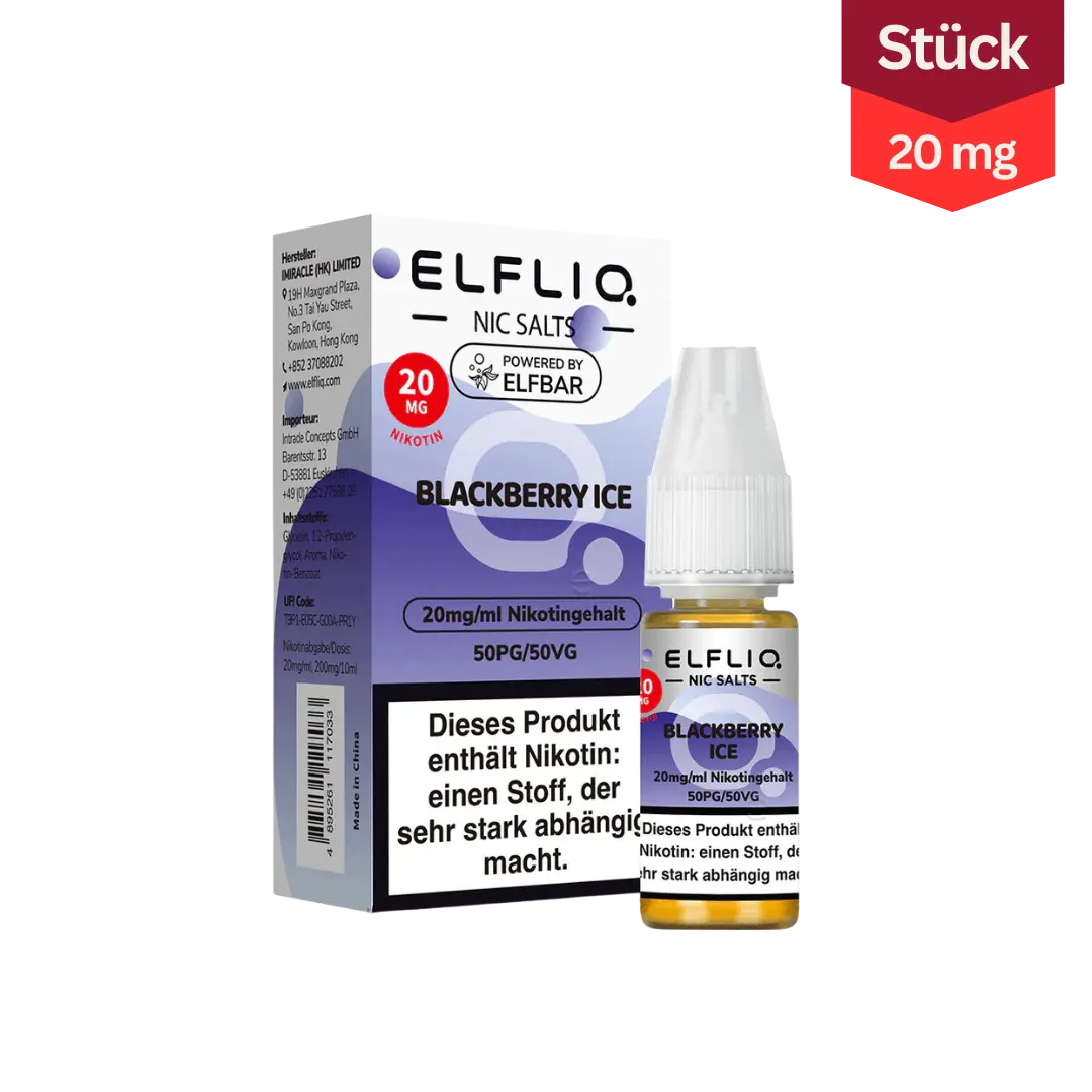 Elfliq Vape Liquid Blackberry Ice