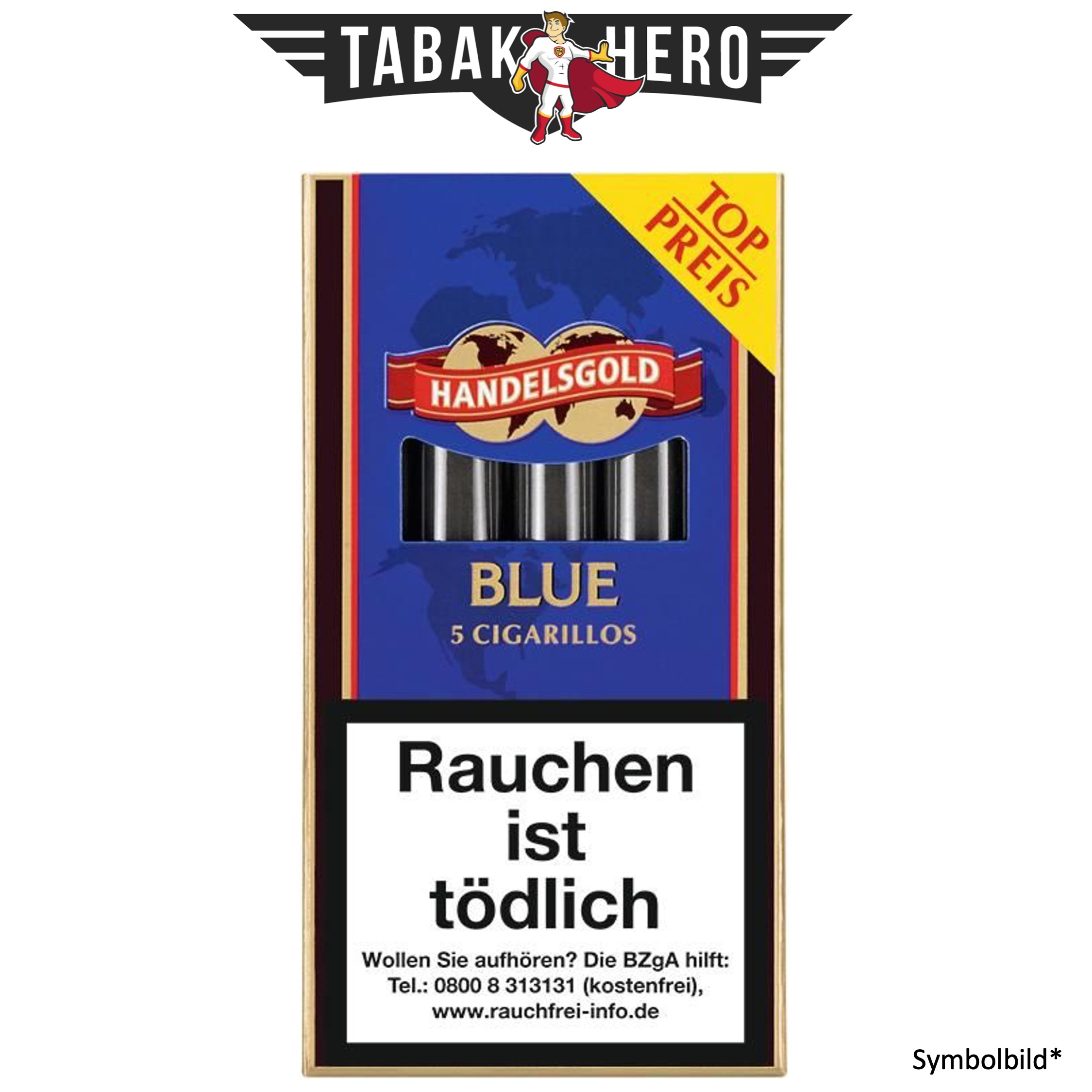 TH30527 Handelsgold 207 Blue (Chocolate) (5 Zigarillos)