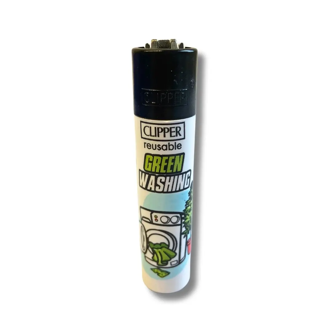 Clipper Feuerzeug Green 3/4