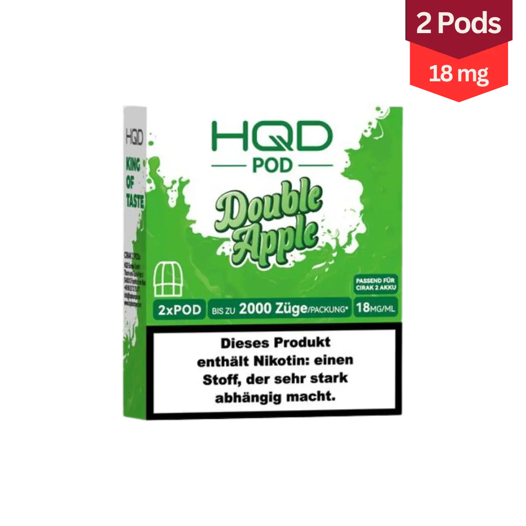 HQD Cirak 2 Pod Vape Double Apple 18mg