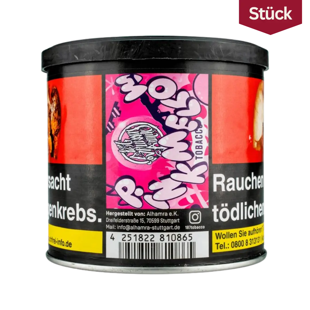 187 Tobacco Pink Mellow Grapefruit Limette Wassermelone Tabak Shishatabak 200g