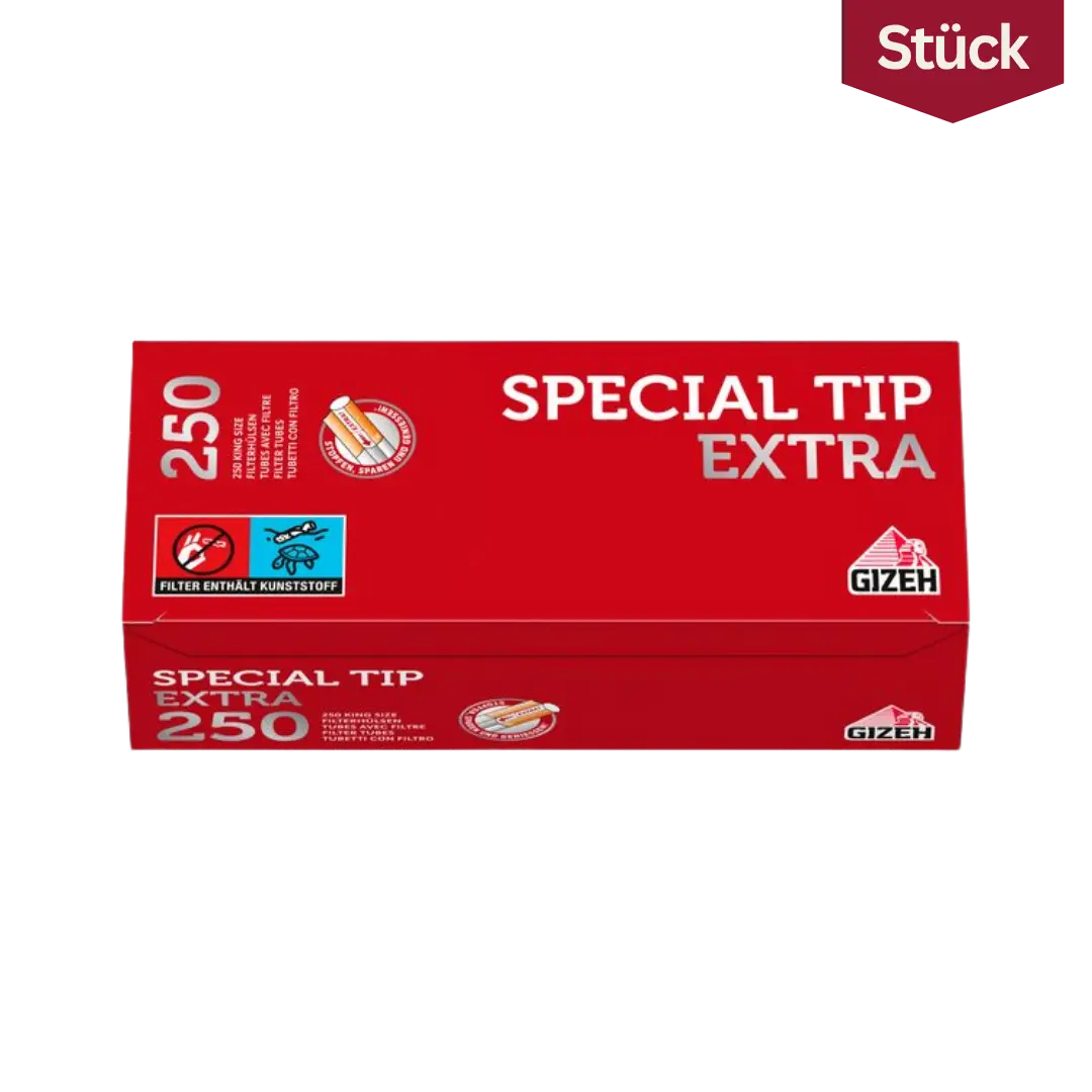 Gizeh Hülsen Special Tip Extra Zigarettenhülsen (250 Hülsen) Gizeh Hülsen Special Tip Extra Zigarettenhülsen (250 Hülsen)