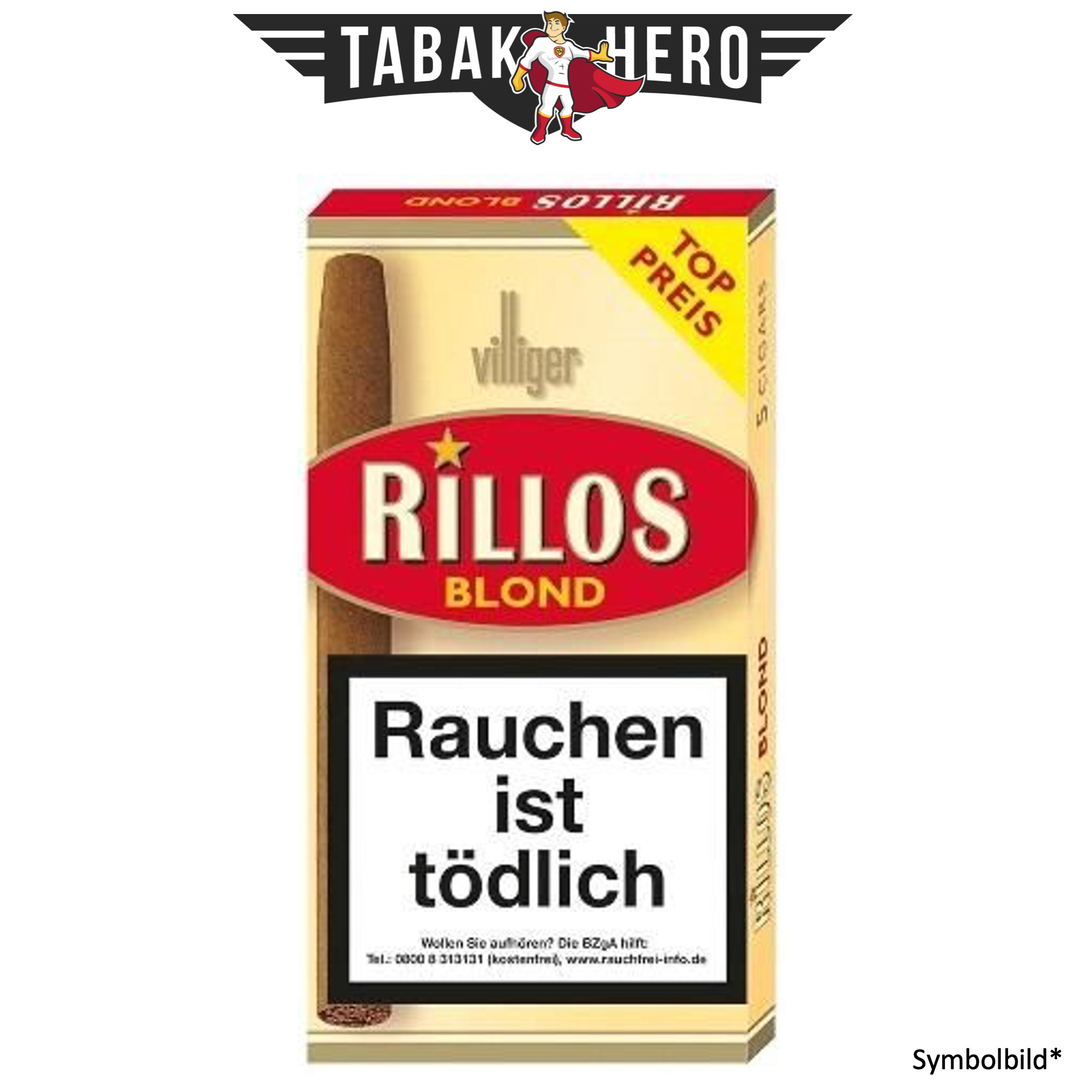 Villiger Rillos Blond Vanilla Zigarillos (5 Stück) AP