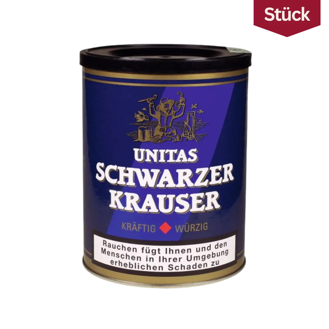 Unitas Schwarzer Krauser Tabak Feinschnitt Dose (75g)