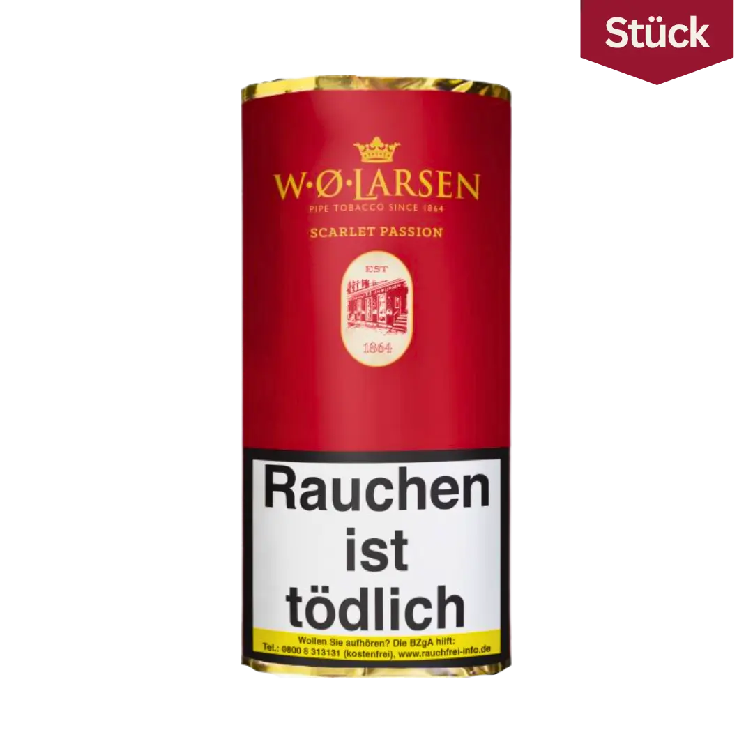 W.O. Larsen Scarlet Passion Tabak Pfeifentabak Pouch (50g)