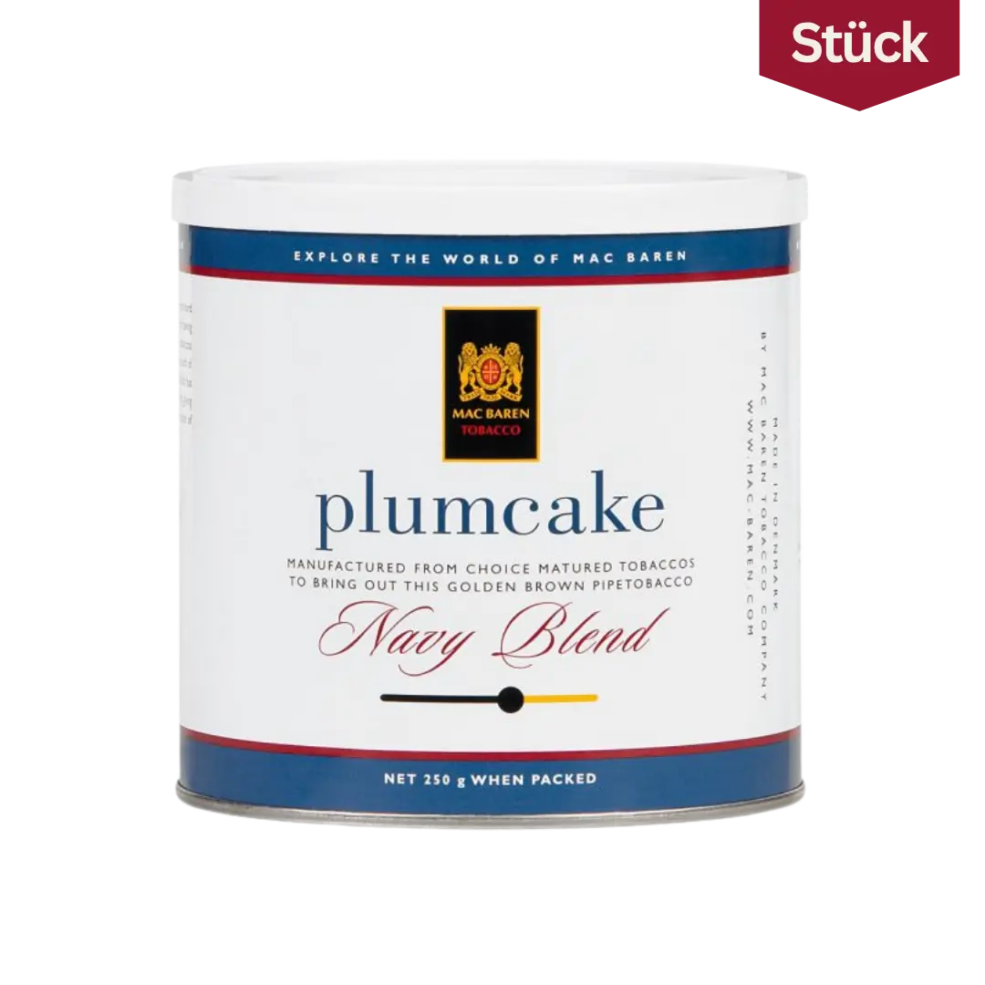 Mac Baren Plumcake Navy Blend Tabak Pfeifentabak Dose (250g)