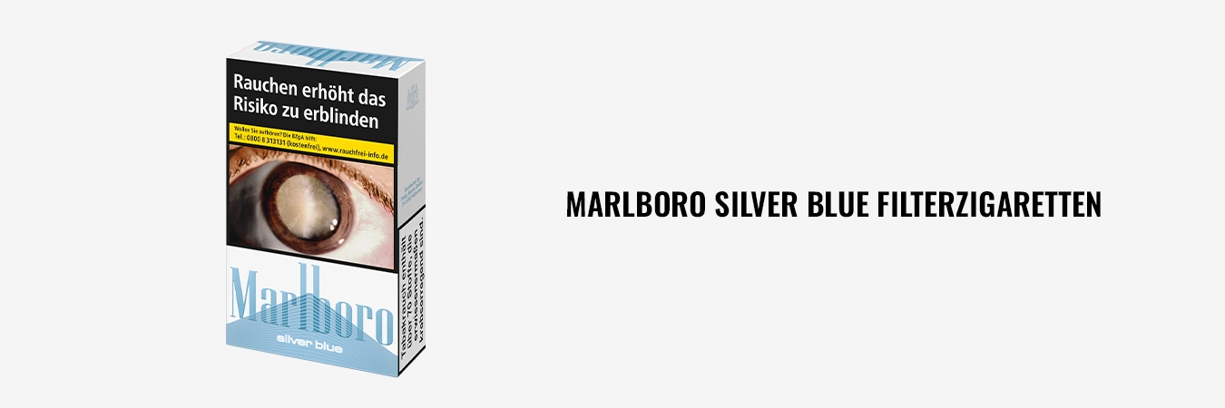 Marlboro Silver Blue Filterzigaretten – leichte blaue Packung
