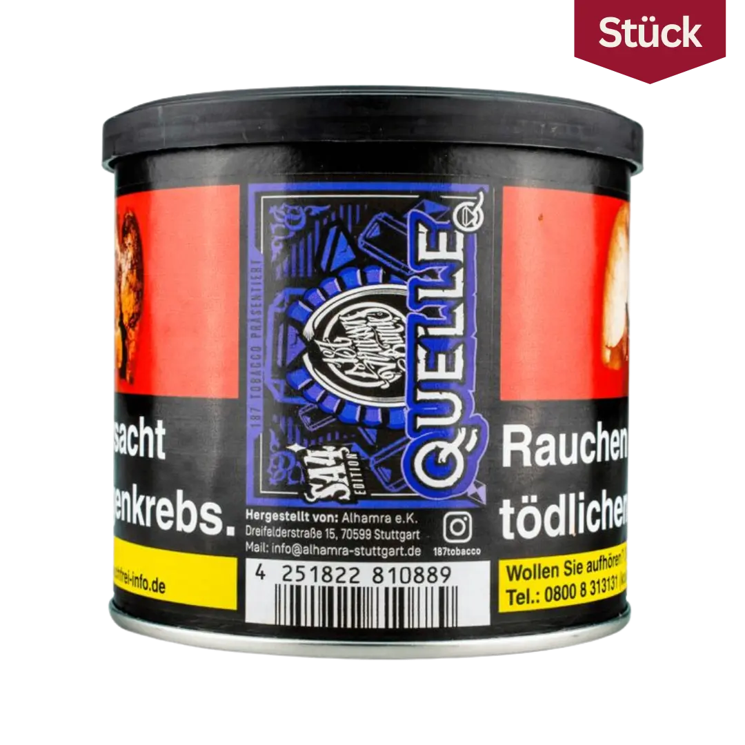 187 Tobacco Quelle Traube Tabak Shishatabak 200g