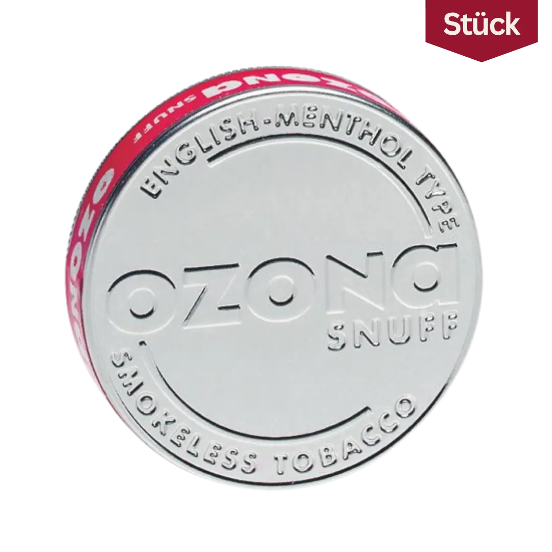 Ozona English Menthol Snuff Schnupftabak Dose