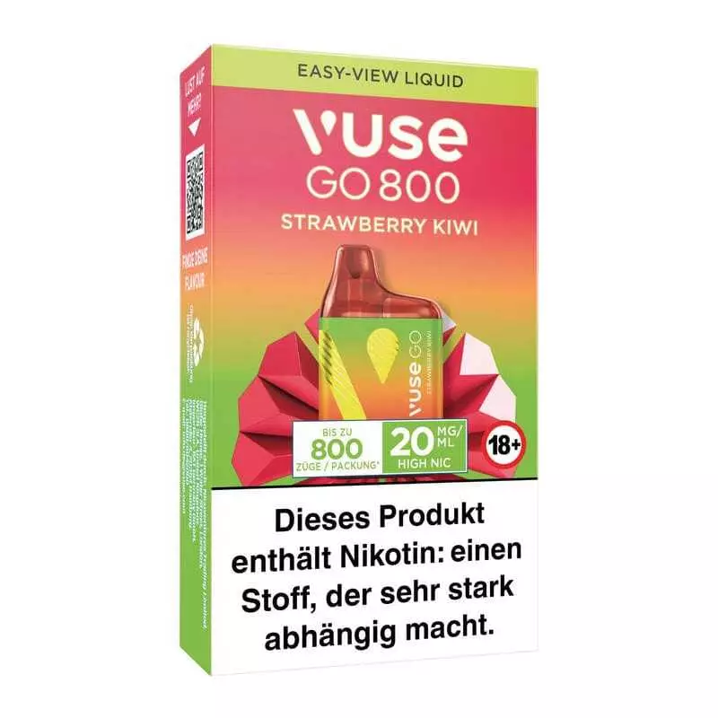 Vuse GO 800 Strawberry Kiwi Vape Einweg E-Zigarette 20mg AP