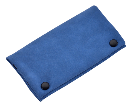 Champ Tabakbeutel Stoff Blau (160x90mm)