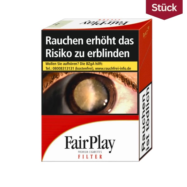 Originalschachtel Fair Play Filter Premium Cigarettes kräftiger American Blend