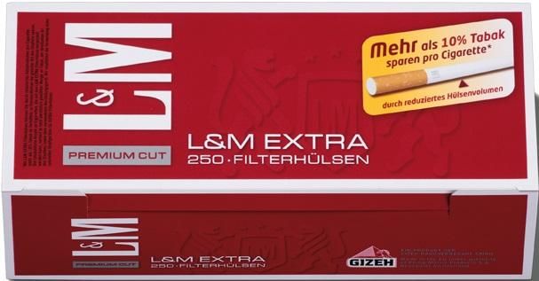 L&M Red - Extra Hülsen (250 Stück)
