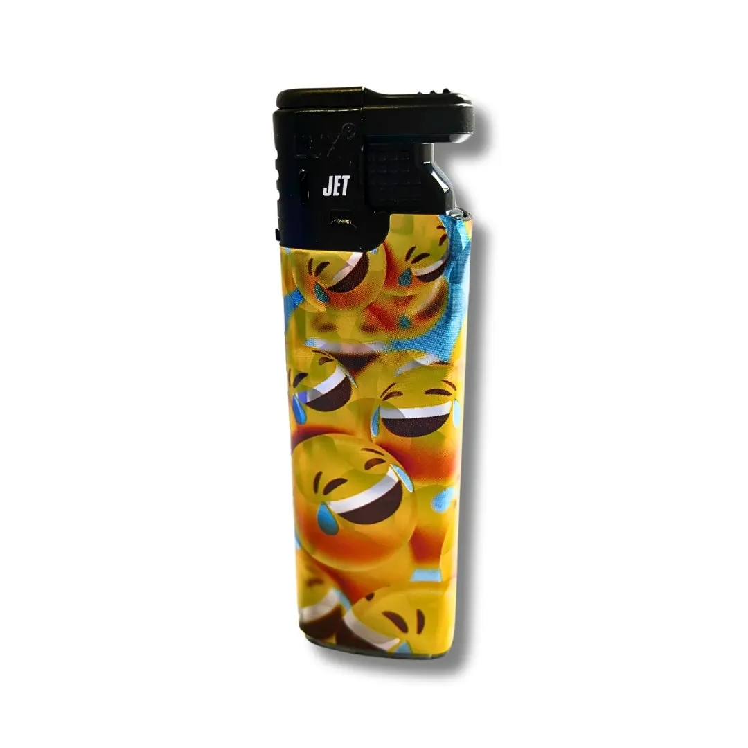 Lux Sturmfeuerzeug Jetflame Smiley Traenen Lachen