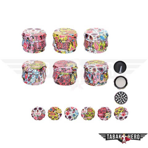 Metall Grinder Drum (Ø 52mm / 4 Teilig)