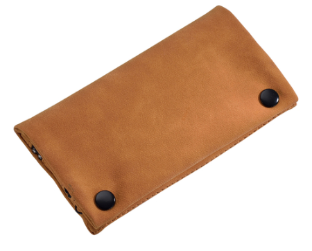 Champ Tabakbeutel Stoff Braun (160x90mm)