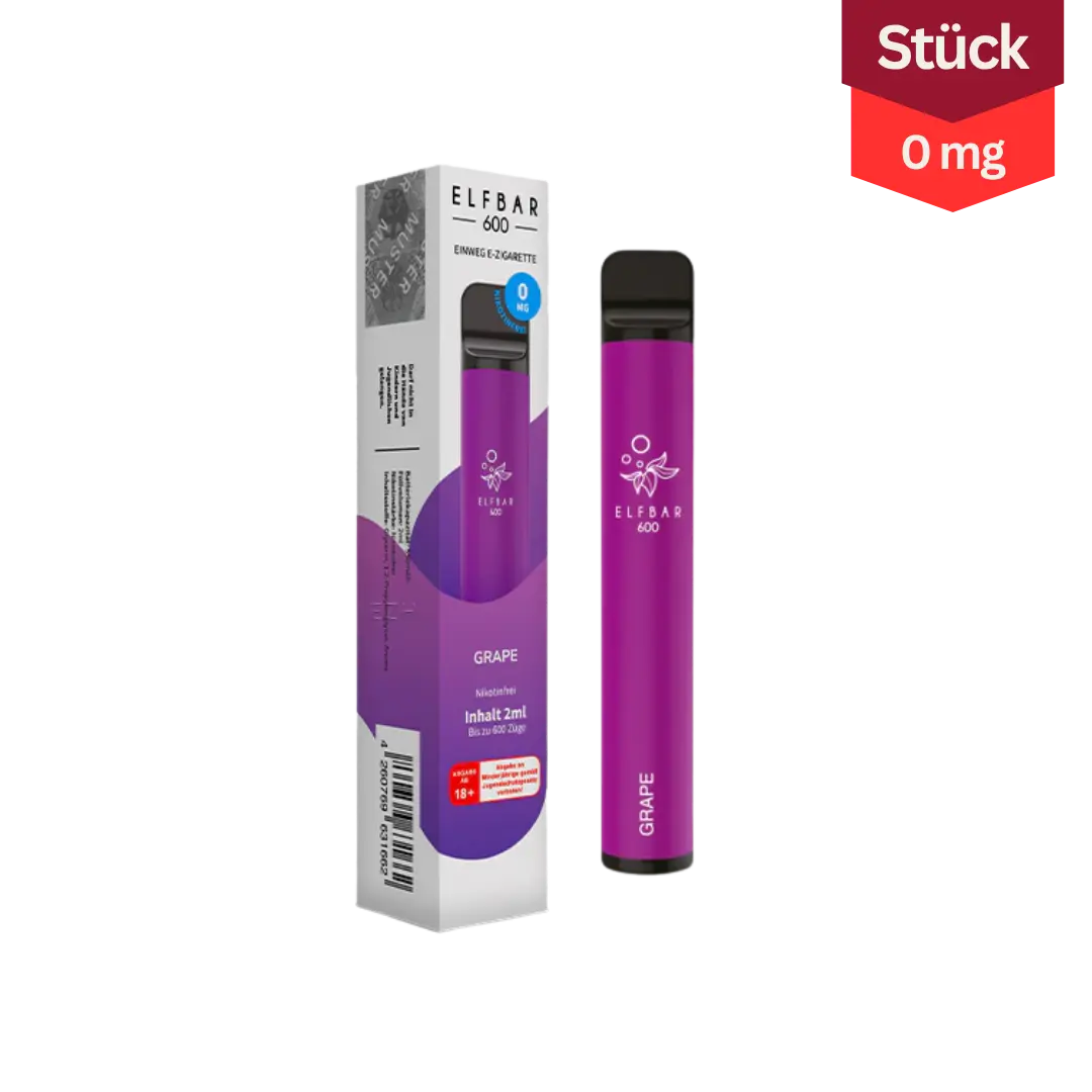 Elfbar 600 Grape nikotinfrei