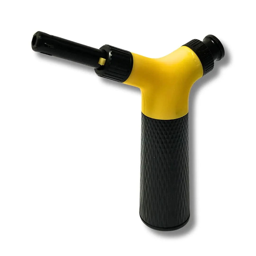 Prof Feuerzeug Elektro mit Powerknopf Gelb