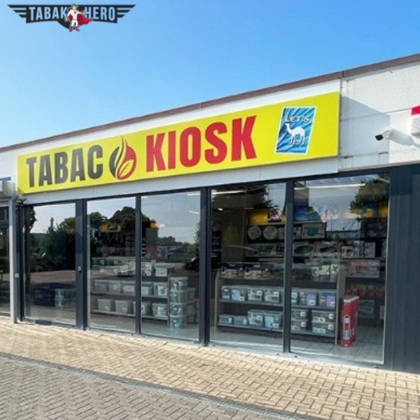 Fassade des RKB Tabakkiosks in Emmerich am Rhein