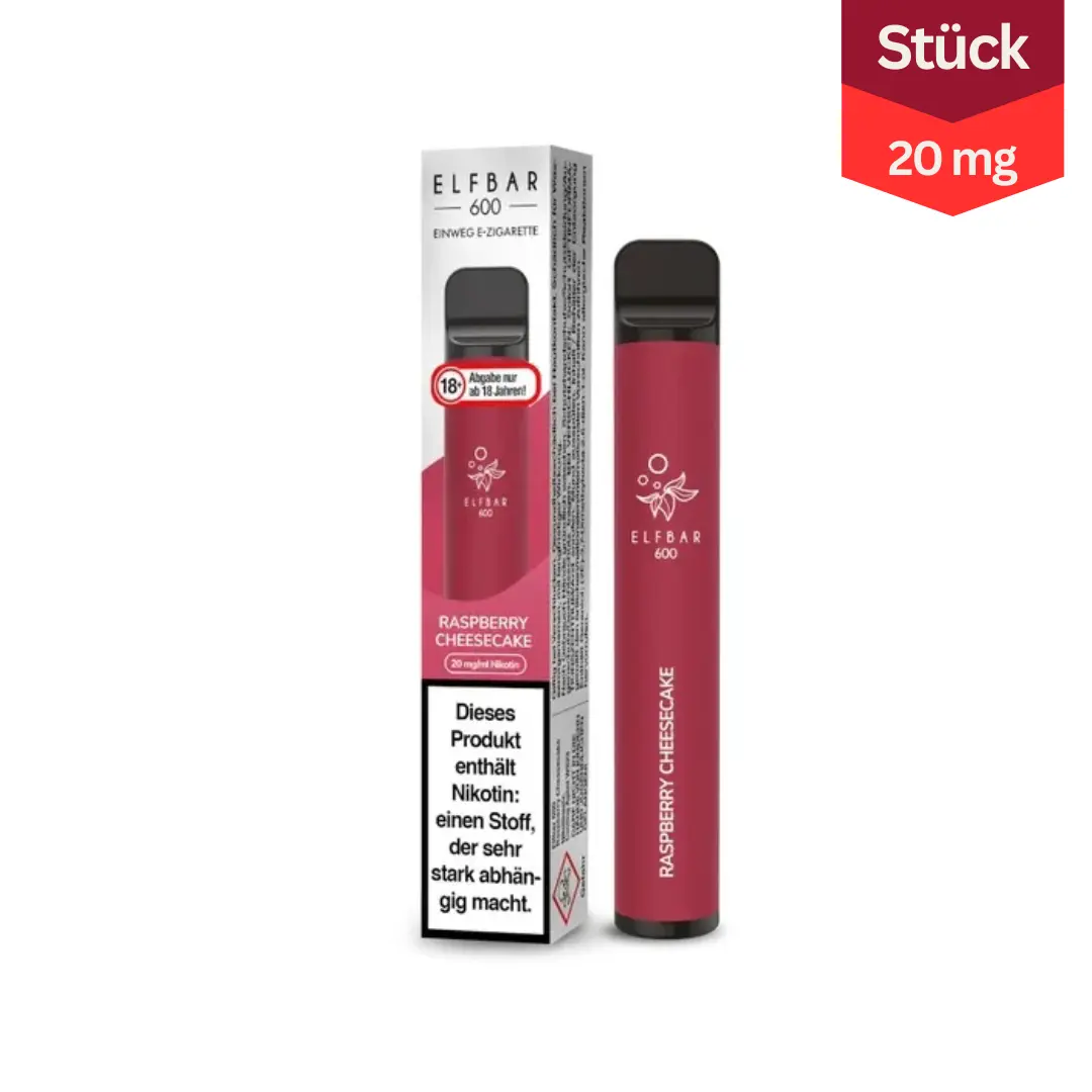 Elfbar 600 Raspberry Cheesecake 20mg