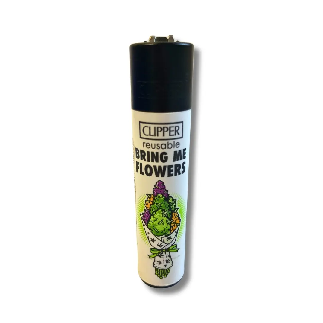 Clipper Feuerzeug Weed Slogan 7 2/4