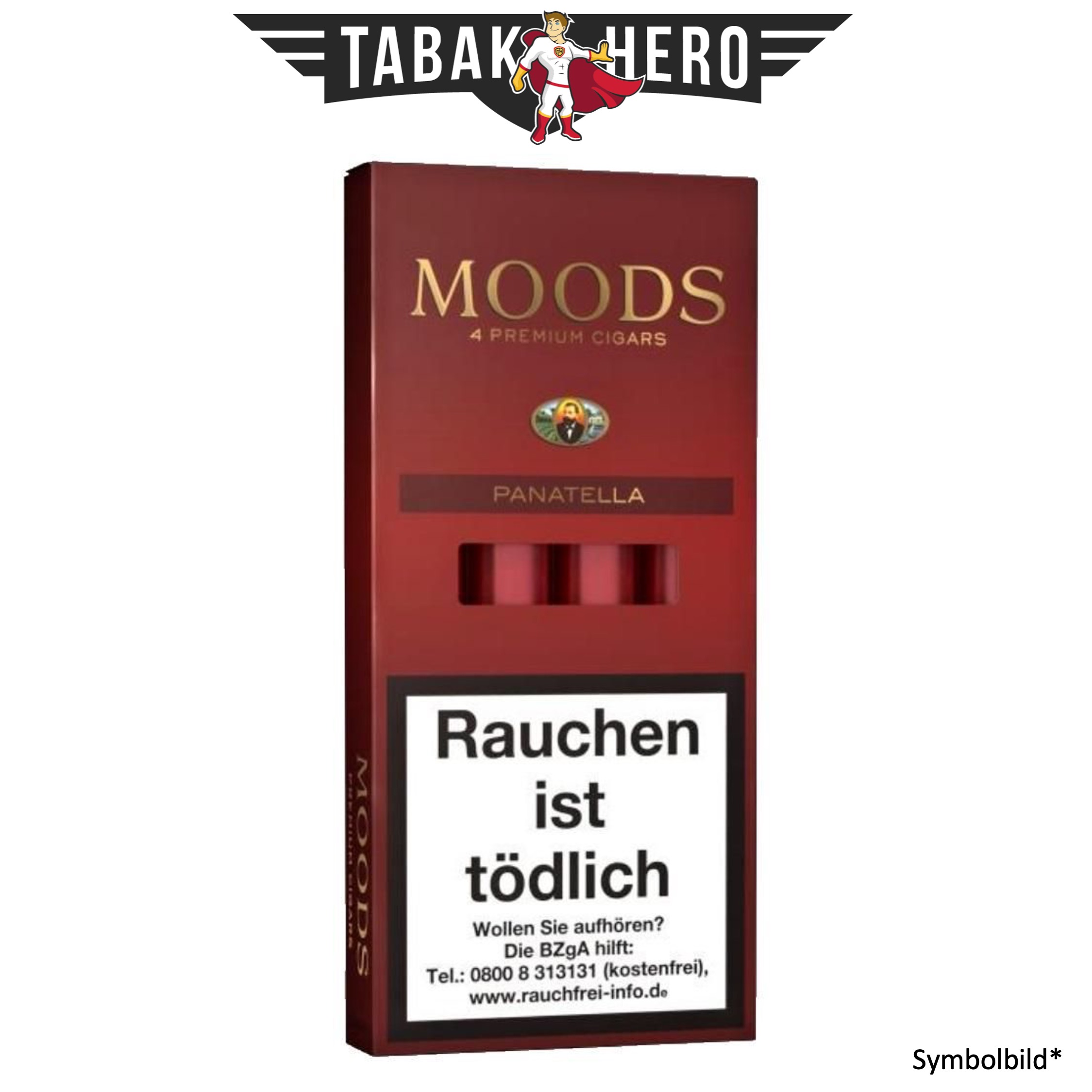 Bundle: Dannemann Moods Panatella Tubos Zigarren (5x4 Stück)