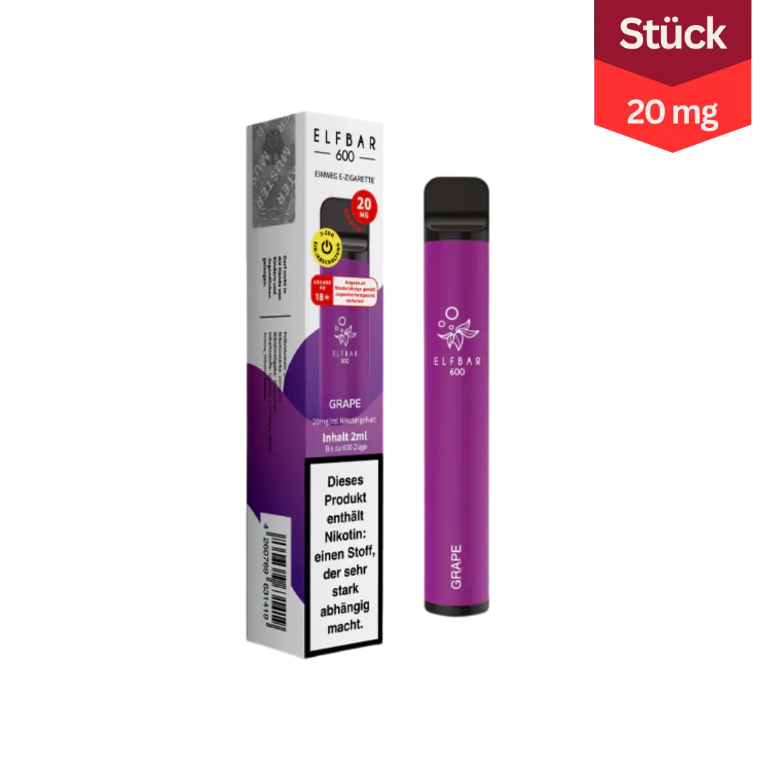 Elfbar 600 Grape 20mg