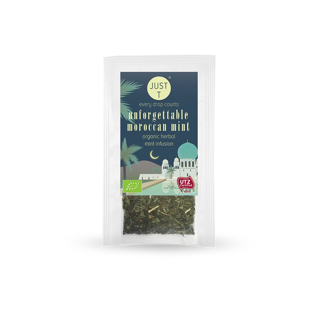 Just T Unforgettable Moroccan Mint Bio Kräuertee Minze (60x2,5g)