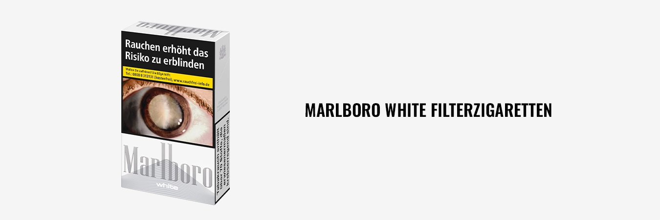 Marlboro White Filterzigaretten – leichte weiße Packung