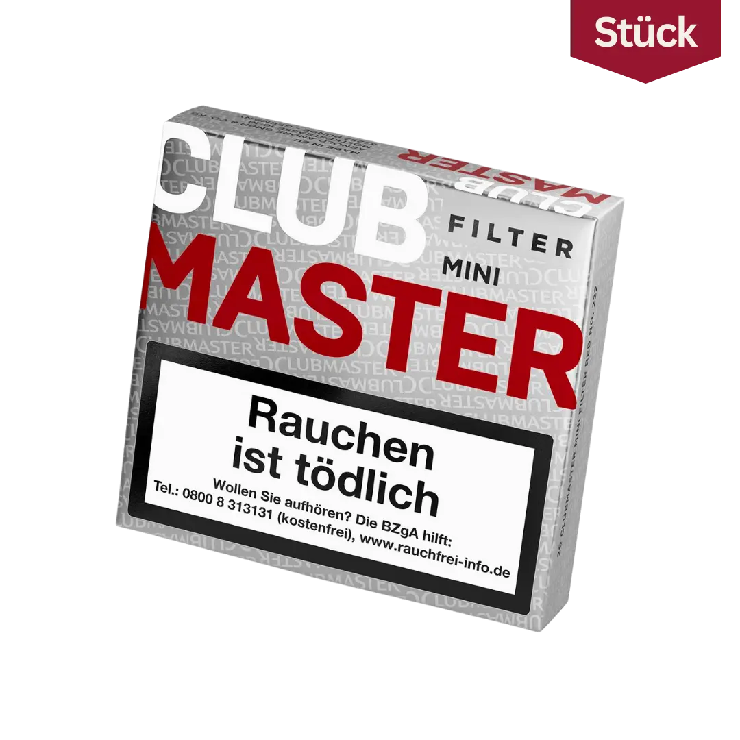 Clubmaster 222 Red Mini Filter Zigarillos