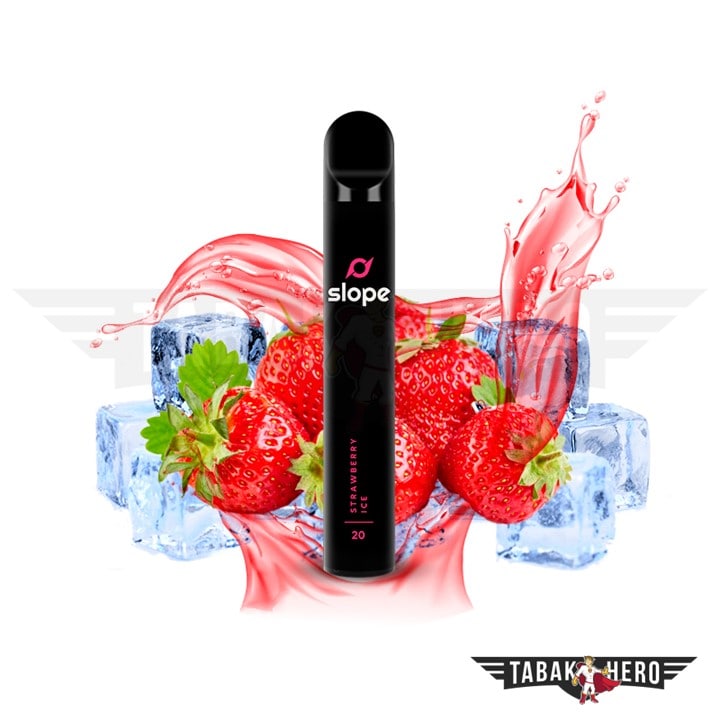 Straw-Ice-min Slope Strawberry Ice Einweg E-Zigarette Vape 20mg (1 Stück)