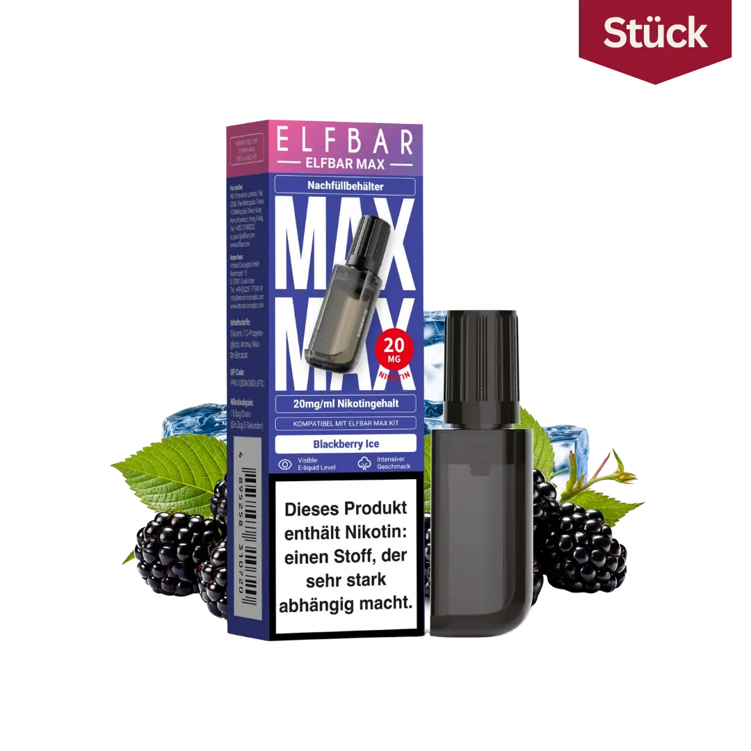 Elfbar Max Nachfuellbehaelter Blackberry 20mg