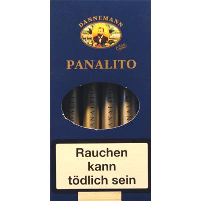 Dannemann Panalito Zigarren 20 Stück in der klassischen blauen Schachtel mit Sichtfenster