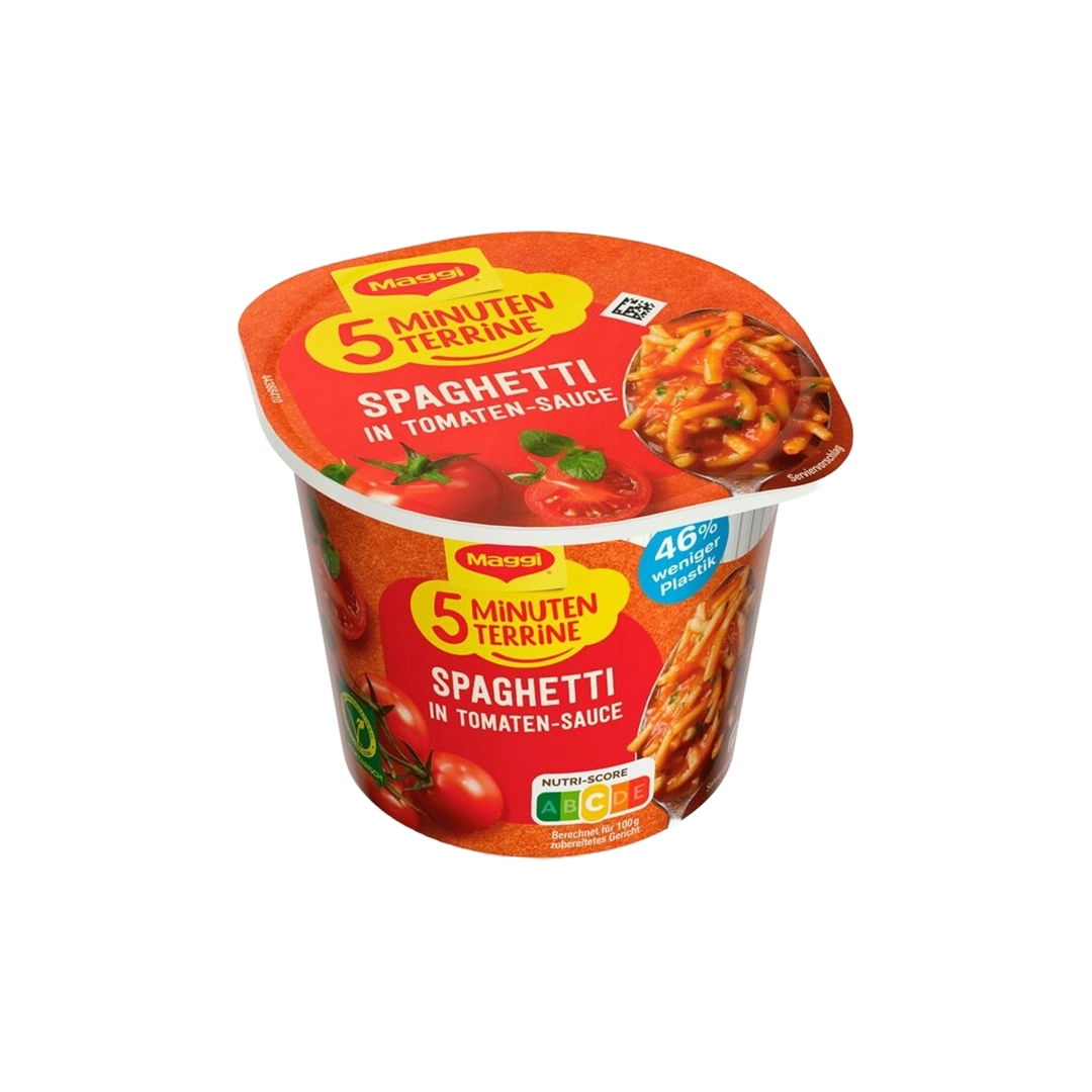 Maggi 5 Minuten Terrine Spaghetti in Tomatensauce (8x60g)
