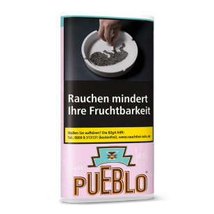 Pueblo Pink Tabak Pouch 30g – Feinschnitt ohne Zusatzstoffe in der rosa Packung
