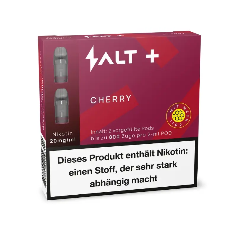 Salt Plus Cherry Pod E-Zigarette Vape Liquid (2x2ml)