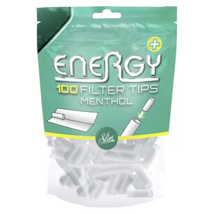 Energy Plus + Menthol Zigarettenfilter (100 Stück) Energy Plus + Menthol Zigarettenfilter (100 Stück)