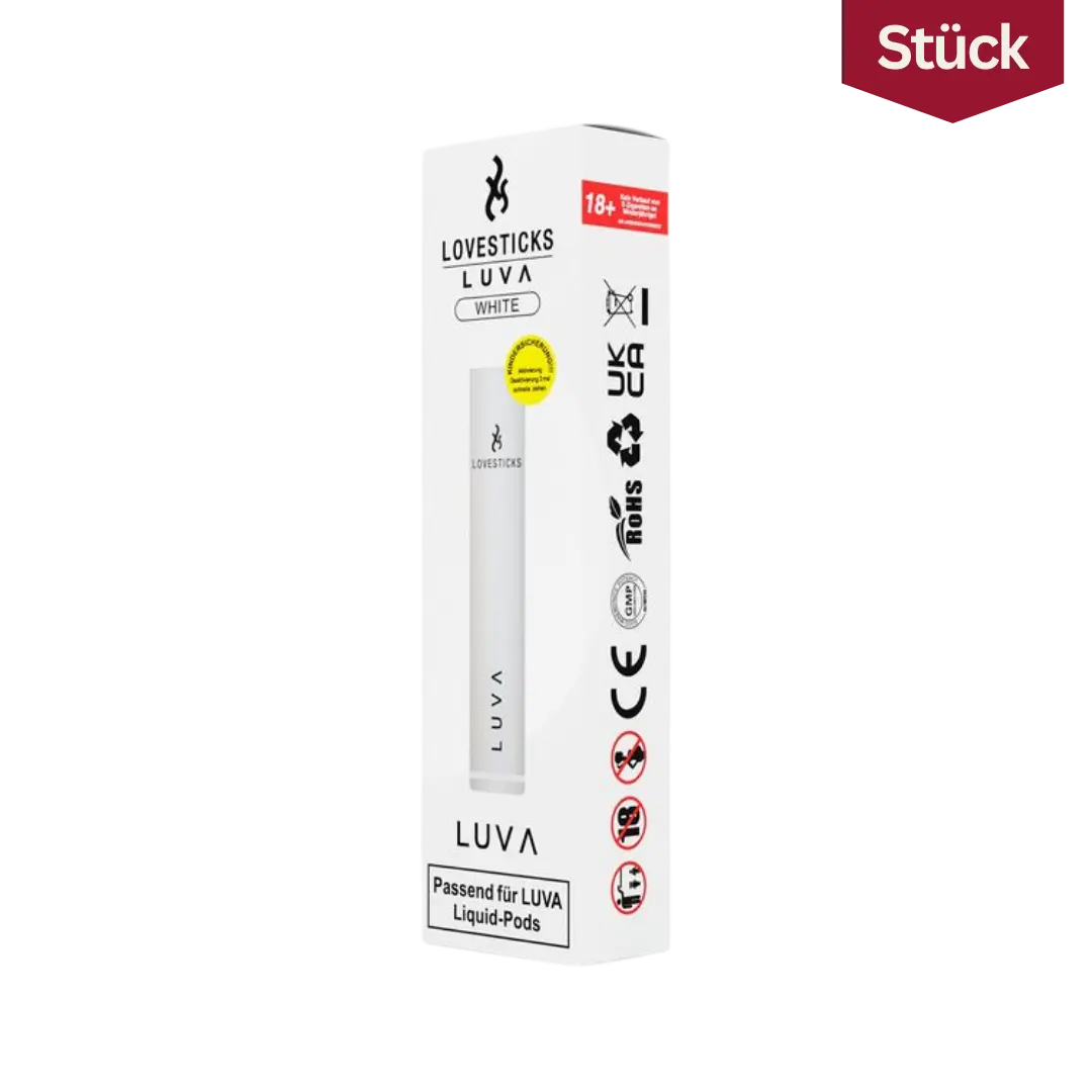 Luva Lovesticks Akku Vape Geraet Weiss