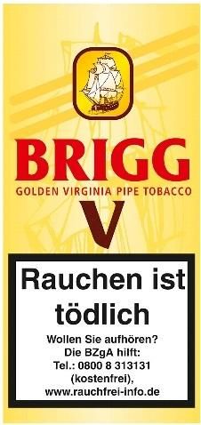 5x Brigg V (Vanilla) Tabak 40g Pouch (Pfeifentabak)