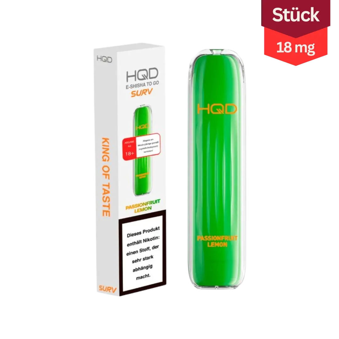 HQD Surv Vape Passionfruit Lemon 18mg