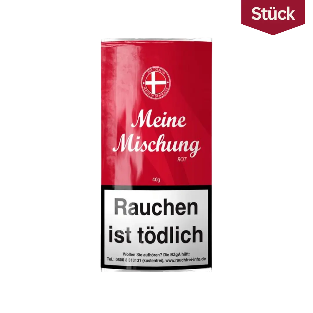 Meine Mischung Rot Tabak Pfeifentabak Pouch (40g) Meine Mischung Rot Tabak Pfeifentabak Pouch (40g)
