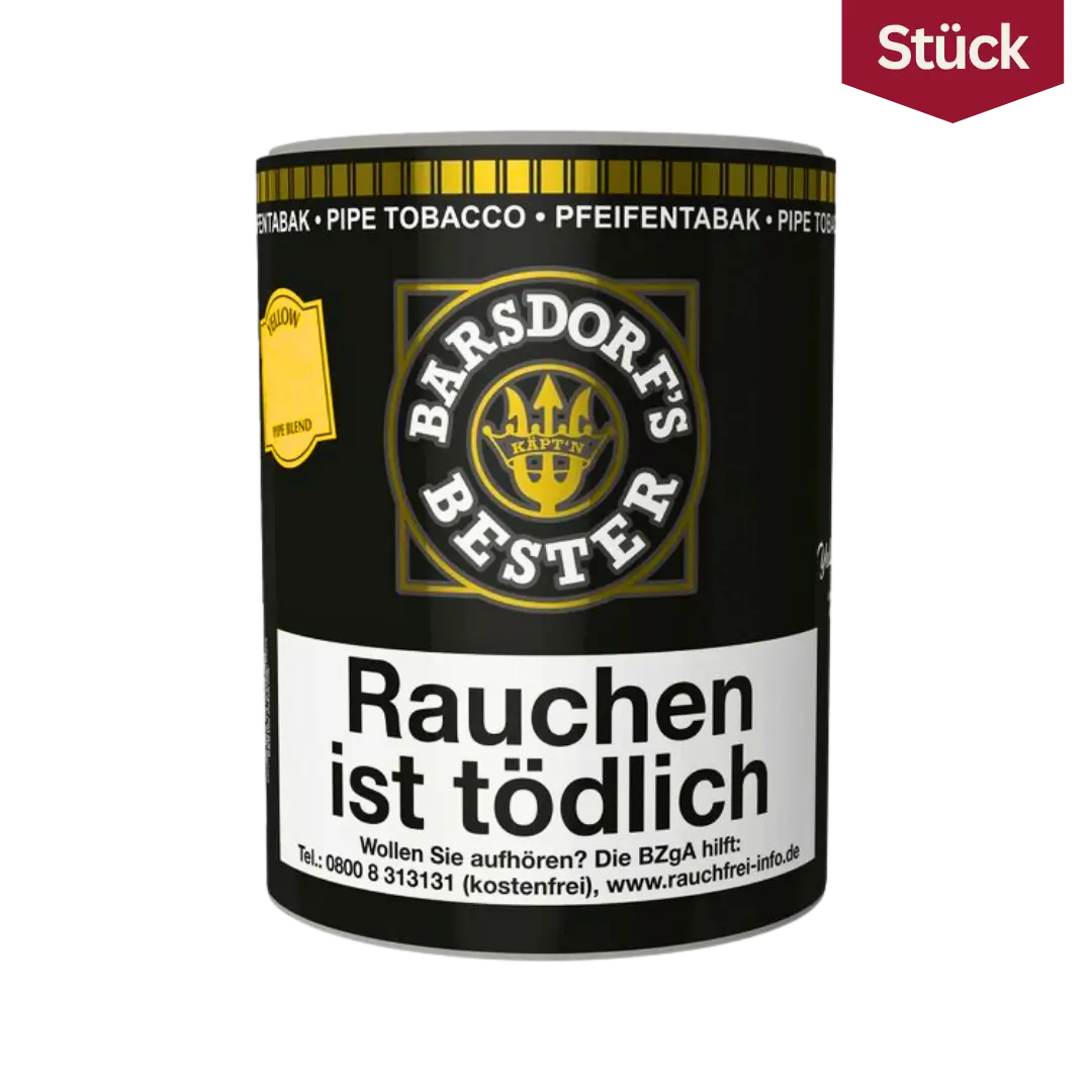 Barsdorfs Bester Vanilla Yellow Tabak Pfeifentabak Dose