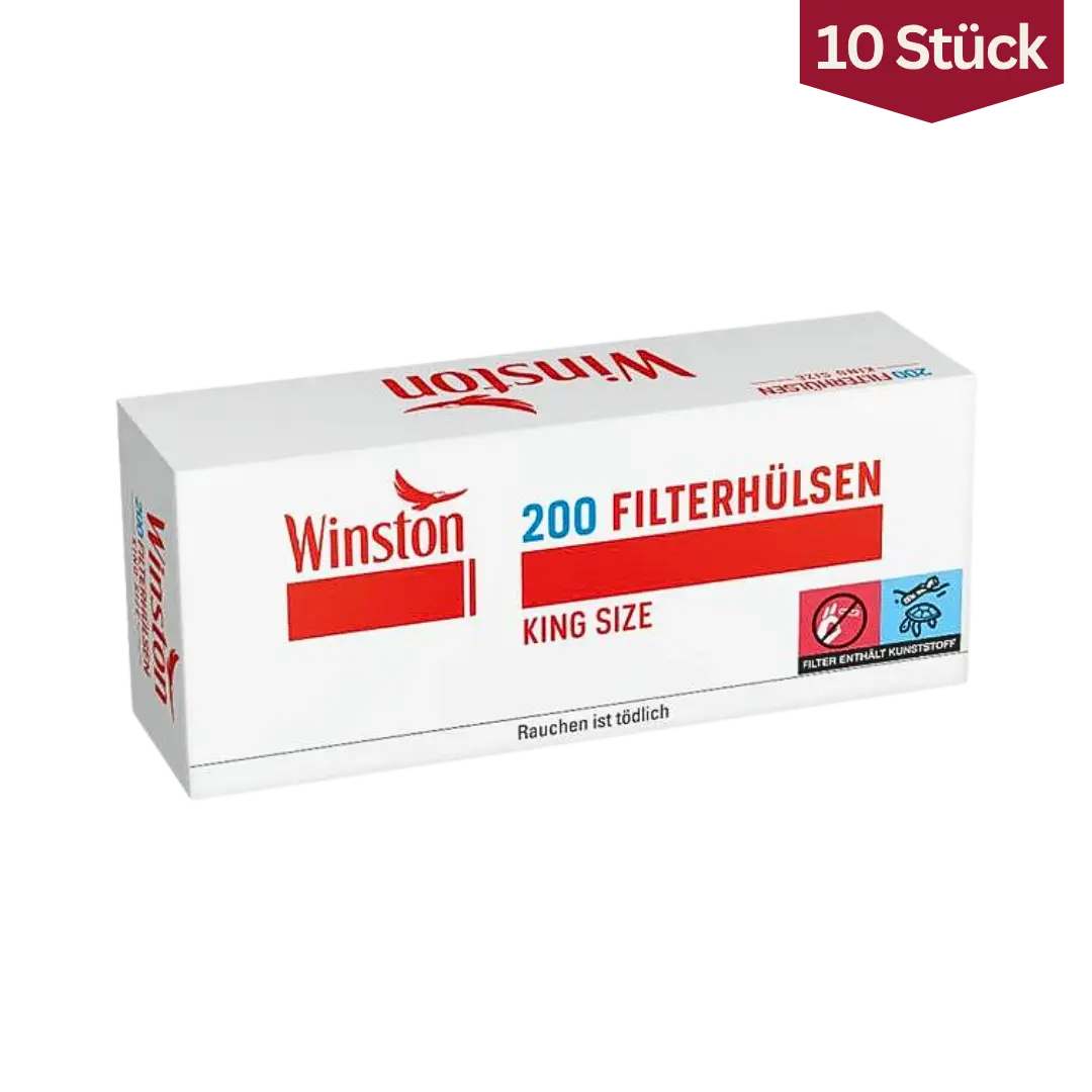 Bundle: Winston Red Filterhülsen King Size (10x200 Stück)