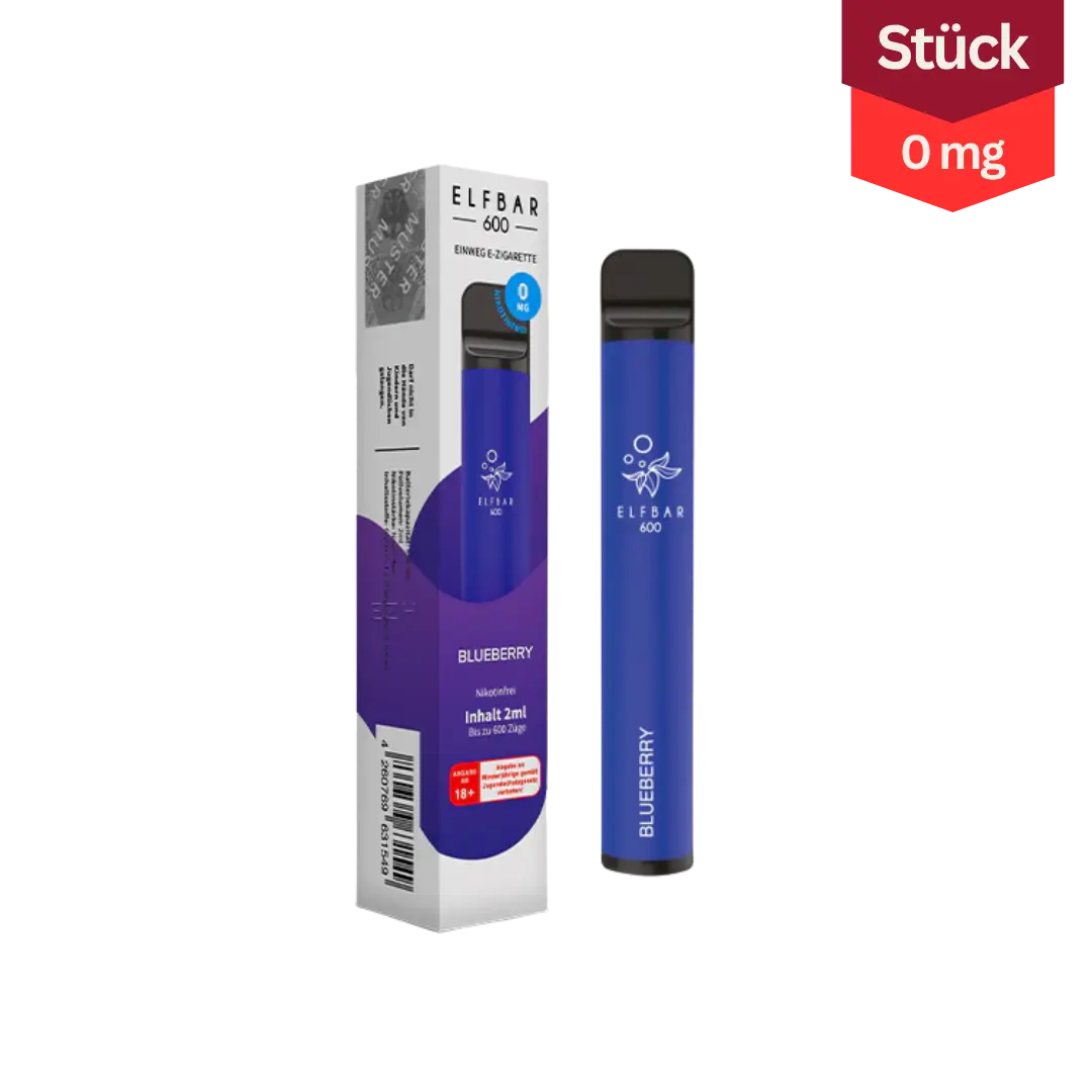 Elfbar 600 Blueberry nikotinfrei