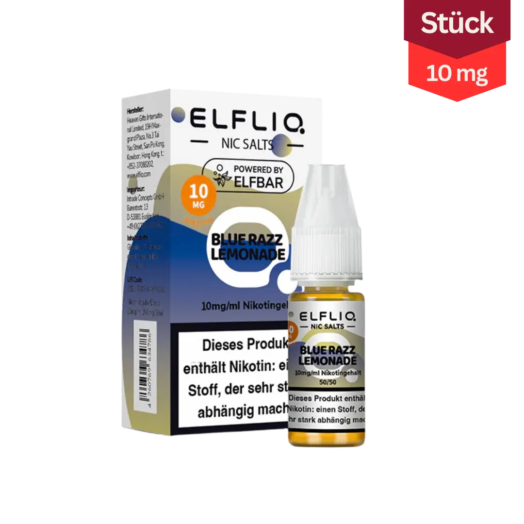 Elfliq Vape Liquid Blue Razz Lemonade 10mg