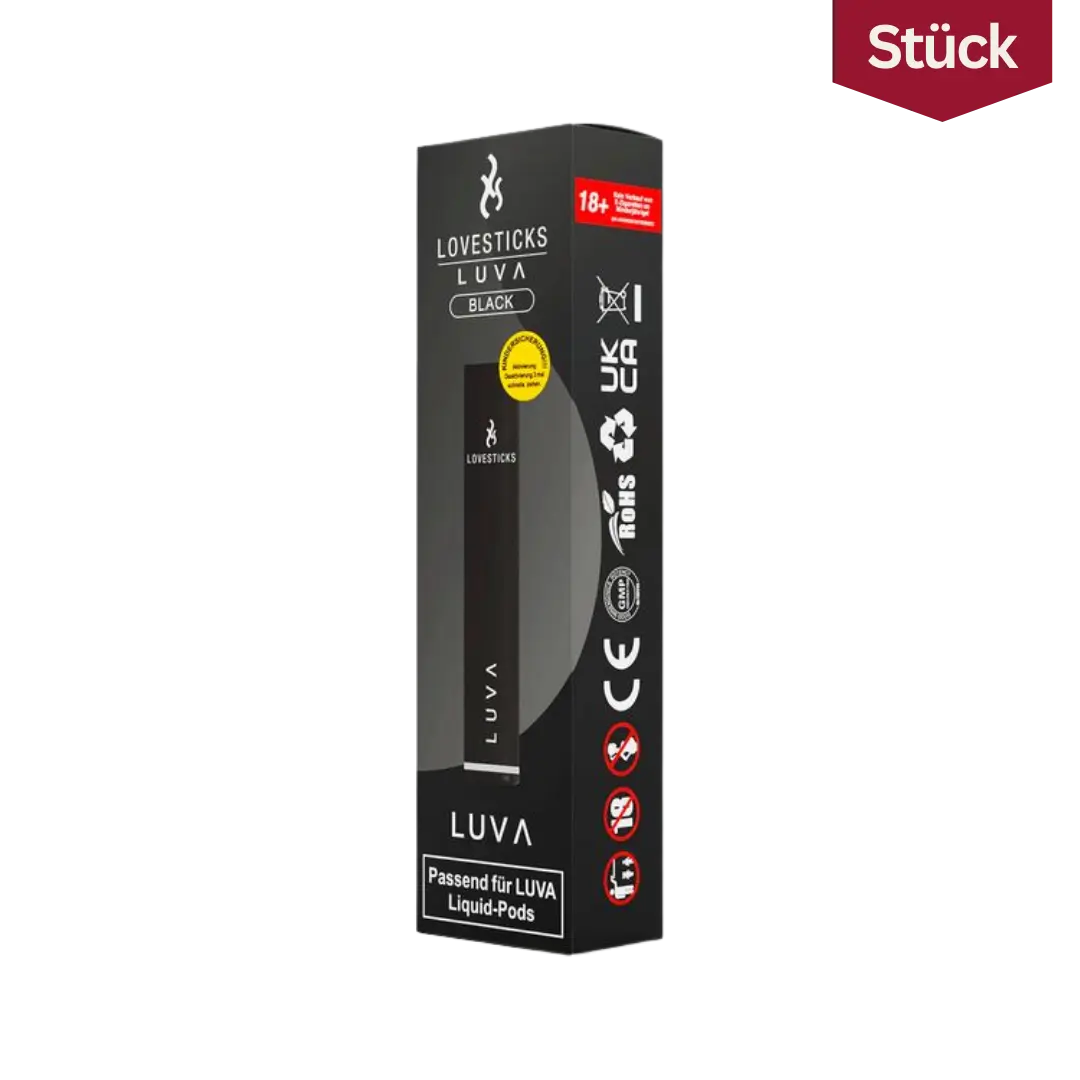 Luva Lovesticks Akku Vape Geraet Schwarz